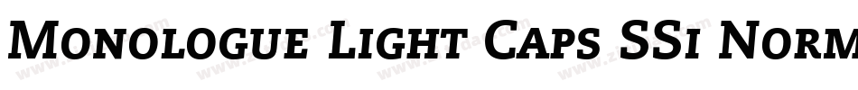 Monologue Light Caps SSi Normal字体转换